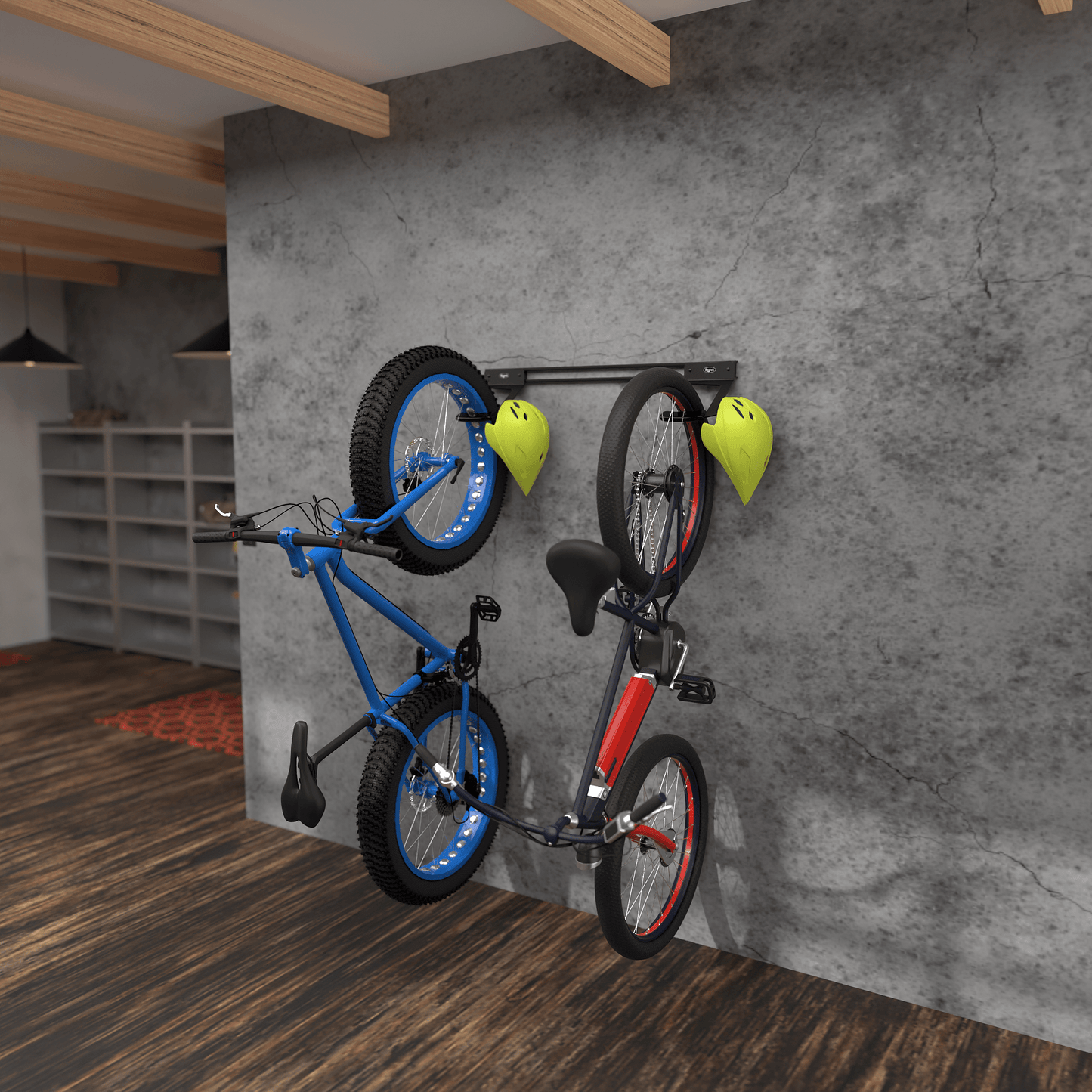 Wall Rack for 2 Jumbo Bikes