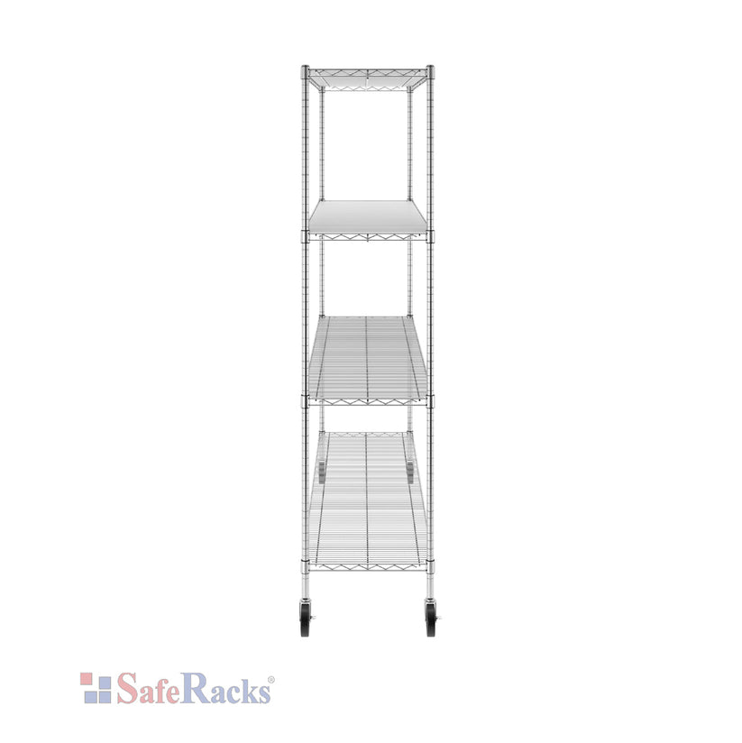 18" x 72" x 72" 4-Tier Wire Shelving