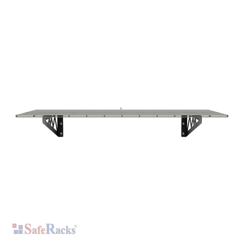 24" x 48" Wall Shelves (Two Pack with Hooks)