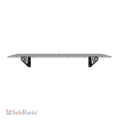 24" x 48" Wall Shelves (Two Pack with Hooks)