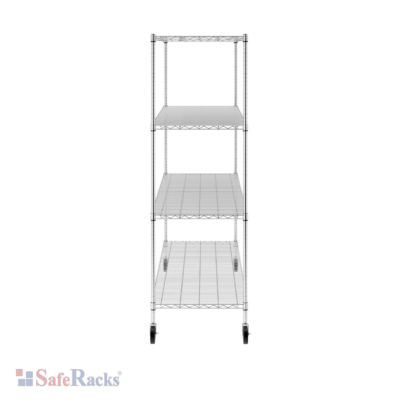 24" x 60" x 72" 4-Tier Wire Shelving