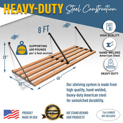 Heavy Duty Garage Shelving Kit