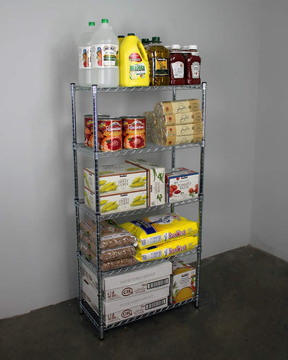 14" x 30" x 60" 5-Tier Wire Shelving
