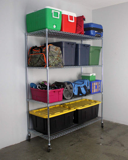 18" x 72" x 72" 4-Tier Wire Shelving