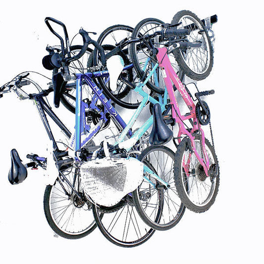 Bike Storage Rack | Garage Wall Mounted Rail and Track Bicycle Hanger